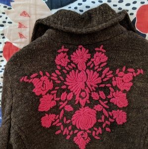 Free People Embroidered Coat
